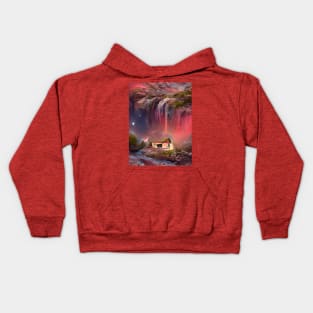 House on Planet Mars in the Galaxy Kids Hoodie